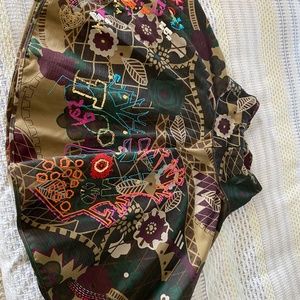 Oilily Embroidered circle skirt with sequins, beads